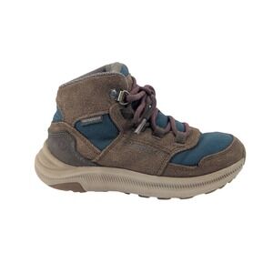 Merrell Ontario 85 Waterproof Hiking Boots Brown Blue Size 12 Kids